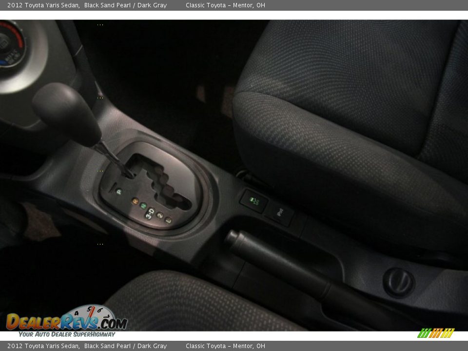 2012 Toyota Yaris Sedan Black Sand Pearl / Dark Gray Photo #9