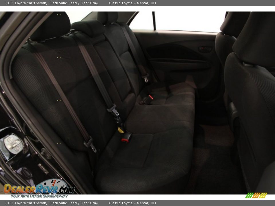 2012 Toyota Yaris Sedan Black Sand Pearl / Dark Gray Photo #11