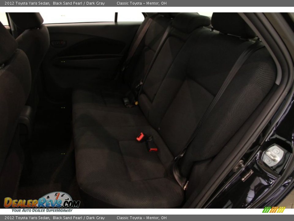 2012 Toyota Yaris Sedan Black Sand Pearl / Dark Gray Photo #12