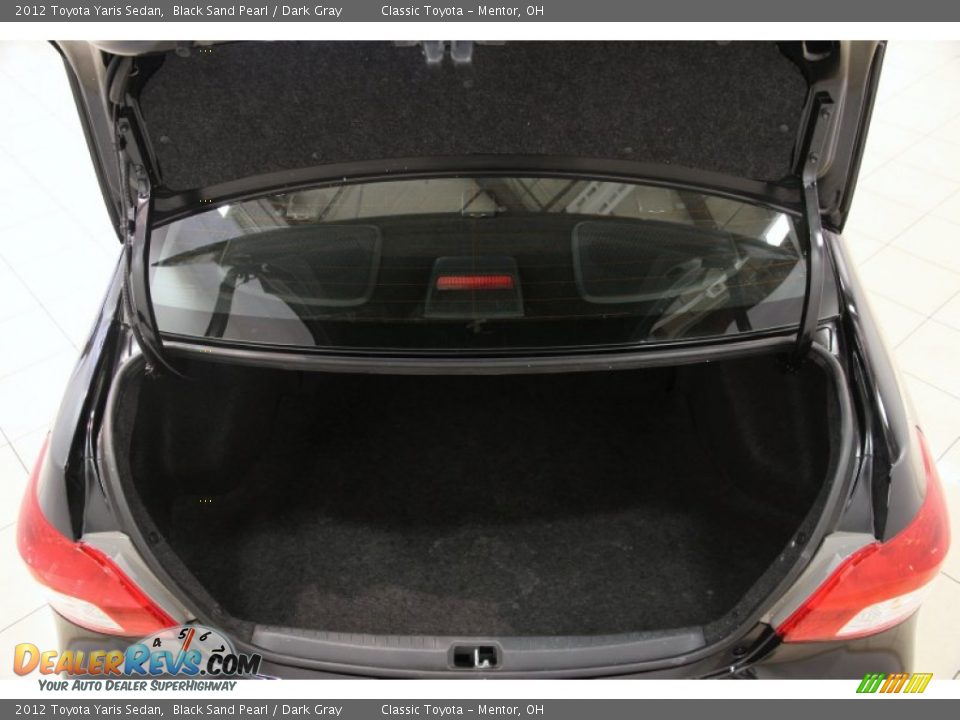 2012 Toyota Yaris Sedan Black Sand Pearl / Dark Gray Photo #13