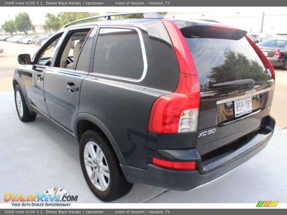 2008 Volvo XC90 3.2 Ember Black Metallic / Sandstone Photo #5