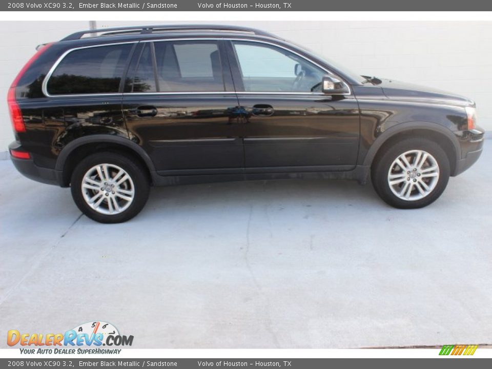 2008 Volvo XC90 3.2 Ember Black Metallic / Sandstone Photo #8