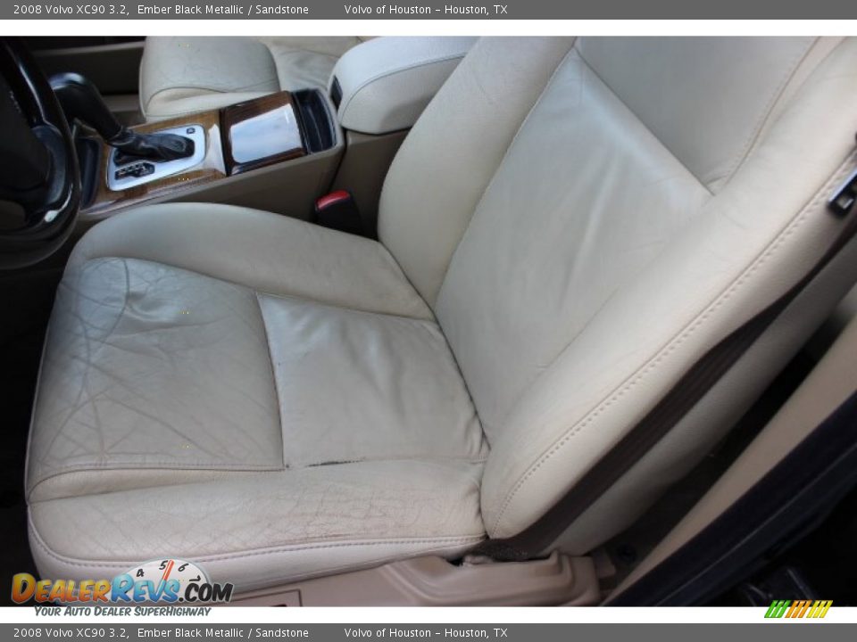 2008 Volvo XC90 3.2 Ember Black Metallic / Sandstone Photo #12
