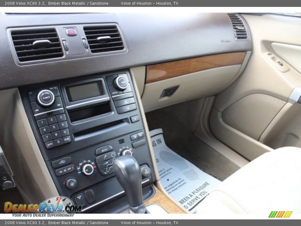 2008 Volvo XC90 3.2 Ember Black Metallic / Sandstone Photo #14