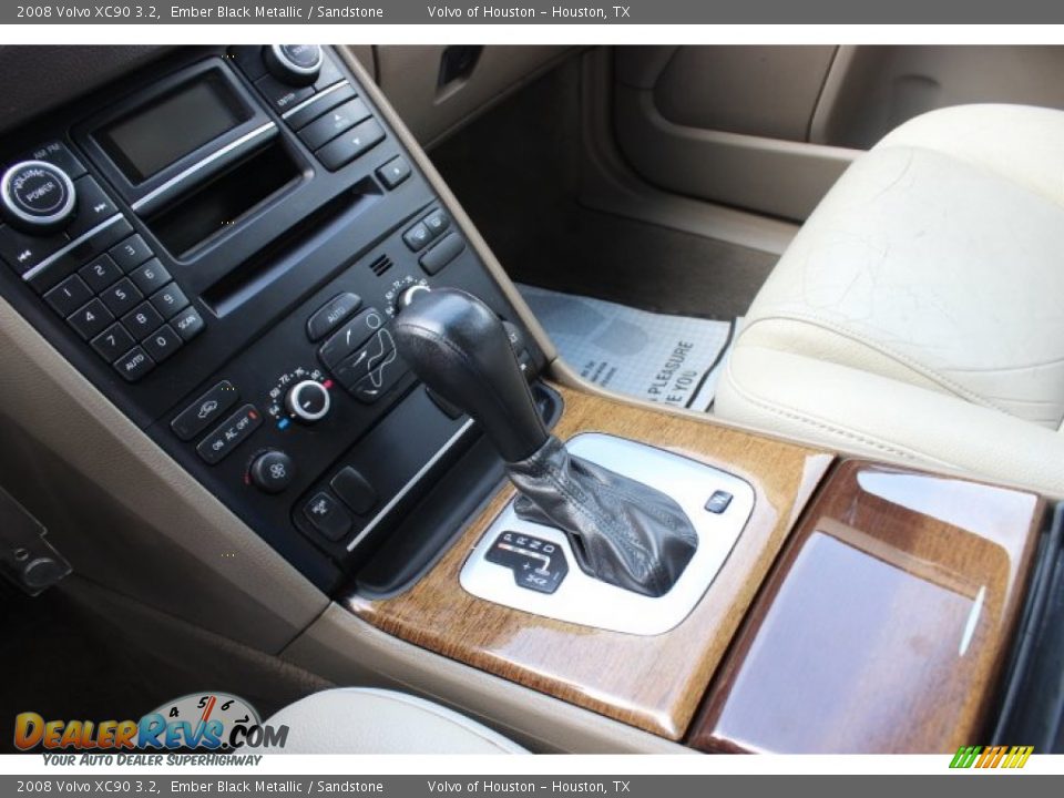 2008 Volvo XC90 3.2 Ember Black Metallic / Sandstone Photo #15