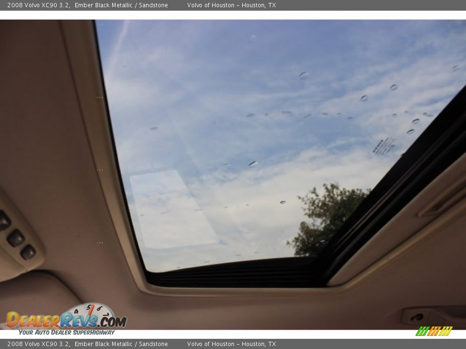 2008 Volvo XC90 3.2 Ember Black Metallic / Sandstone Photo #16