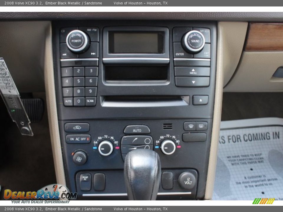 2008 Volvo XC90 3.2 Ember Black Metallic / Sandstone Photo #18