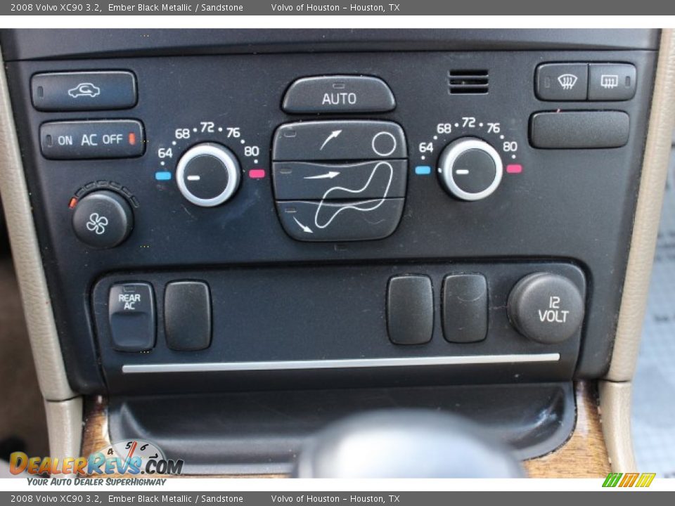 2008 Volvo XC90 3.2 Ember Black Metallic / Sandstone Photo #20