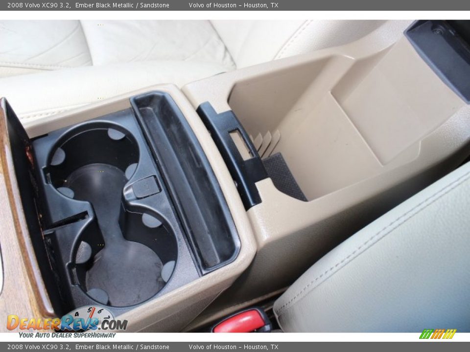 2008 Volvo XC90 3.2 Ember Black Metallic / Sandstone Photo #21