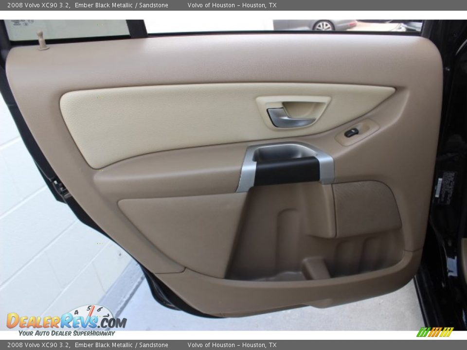 2008 Volvo XC90 3.2 Ember Black Metallic / Sandstone Photo #24
