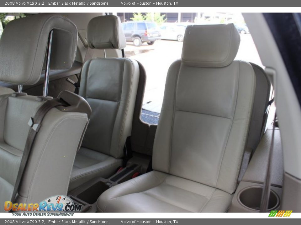 2008 Volvo XC90 3.2 Ember Black Metallic / Sandstone Photo #29