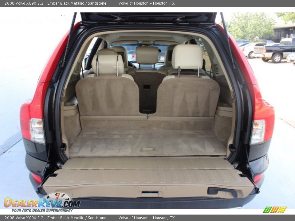 2008 Volvo XC90 3.2 Ember Black Metallic / Sandstone Photo #32
