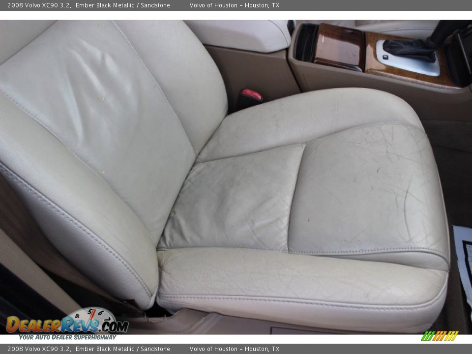 2008 Volvo XC90 3.2 Ember Black Metallic / Sandstone Photo #35