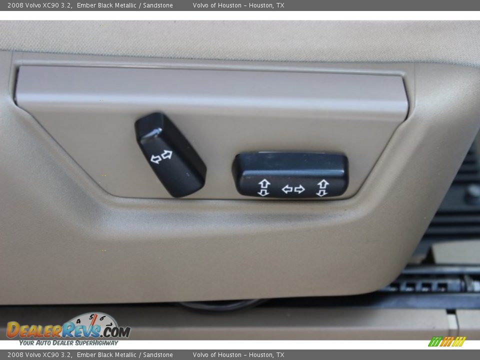 2008 Volvo XC90 3.2 Ember Black Metallic / Sandstone Photo #36