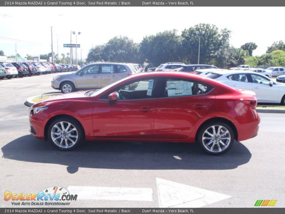 2014 Mazda MAZDA3 s Grand Touring 4 Door Soul Red Metallic / Black Photo #3