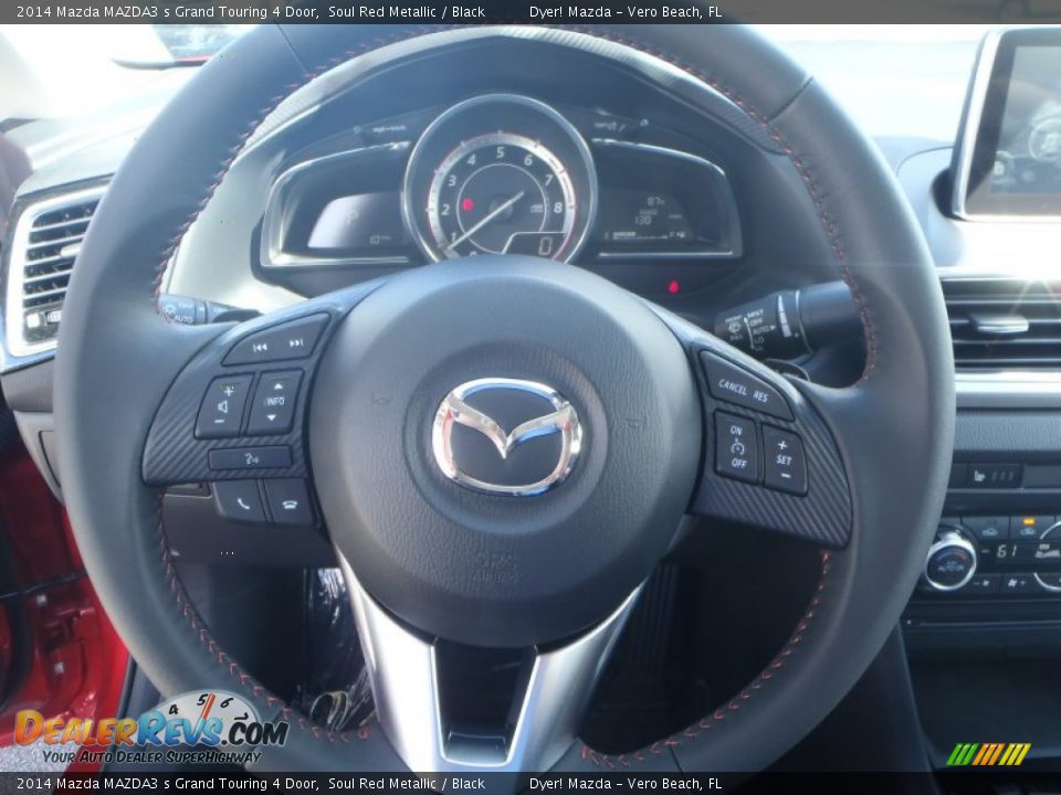 2014 Mazda MAZDA3 s Grand Touring 4 Door Soul Red Metallic / Black Photo #15