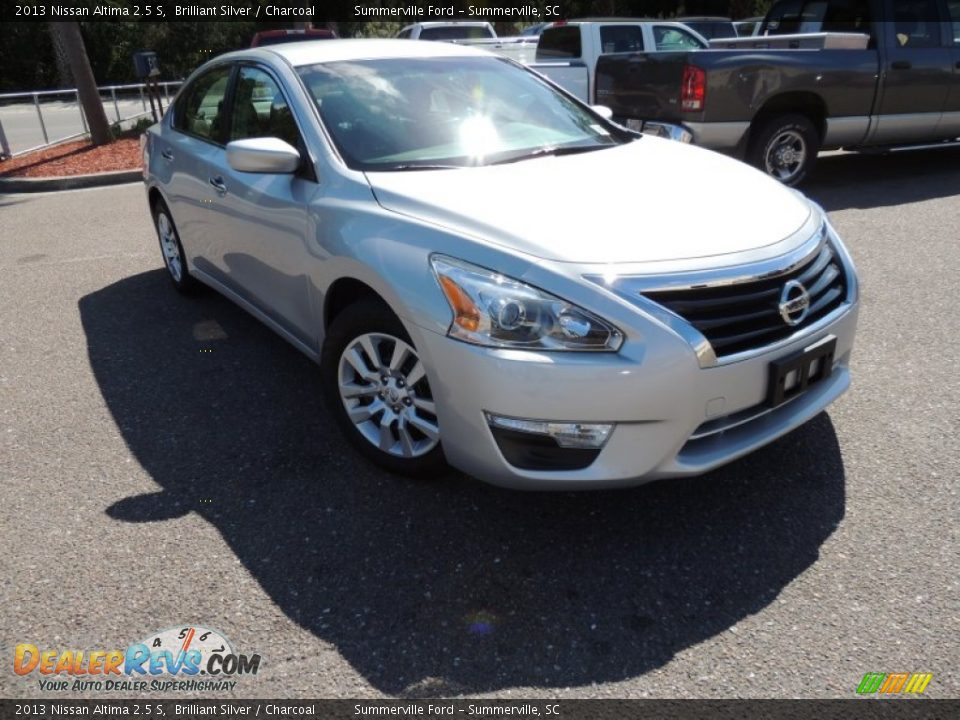 2013 Nissan Altima 2.5 S Brilliant Silver / Charcoal Photo #1