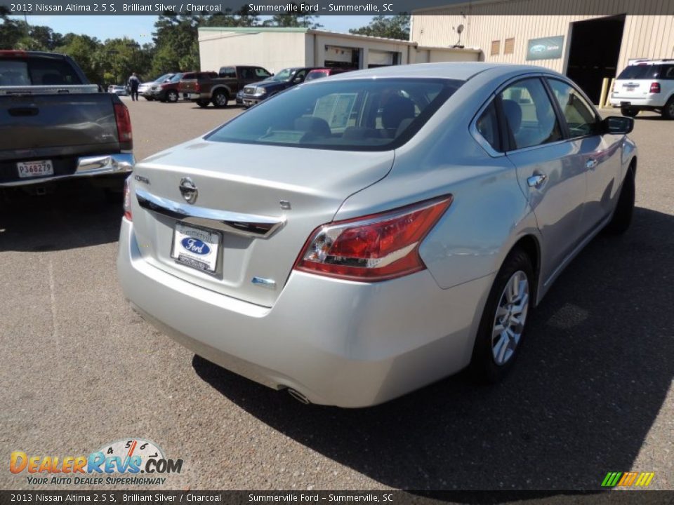 2013 Nissan Altima 2.5 S Brilliant Silver / Charcoal Photo #13