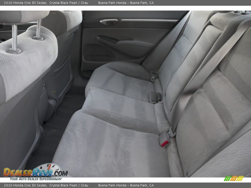 2010 Honda Civic EX Sedan Crystal Black Pearl / Gray Photo #4
