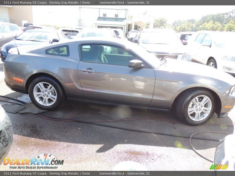 2011 Ford Mustang V6 Coupe Sterling Gray Metallic / Stone Photo #9