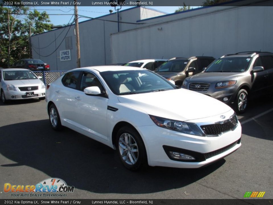 2012 Kia Optima LX Snow White Pearl / Gray Photo #2