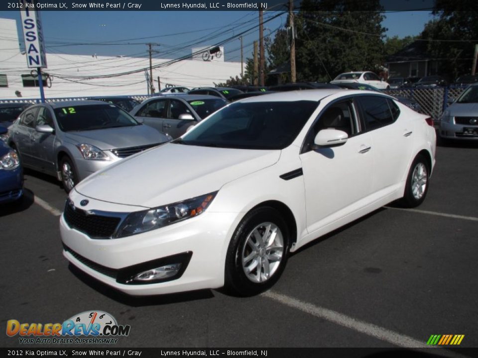 2012 Kia Optima LX Snow White Pearl / Gray Photo #3