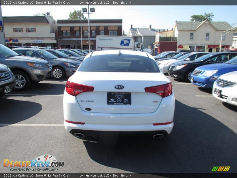 2012 Kia Optima LX Snow White Pearl / Gray Photo #4
