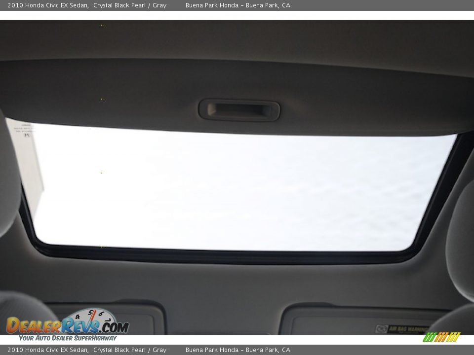 2010 Honda Civic EX Sedan Crystal Black Pearl / Gray Photo #14