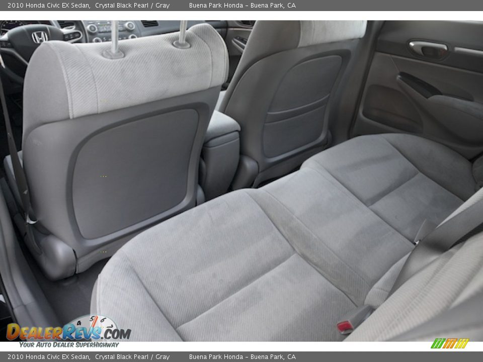 2010 Honda Civic EX Sedan Crystal Black Pearl / Gray Photo #15