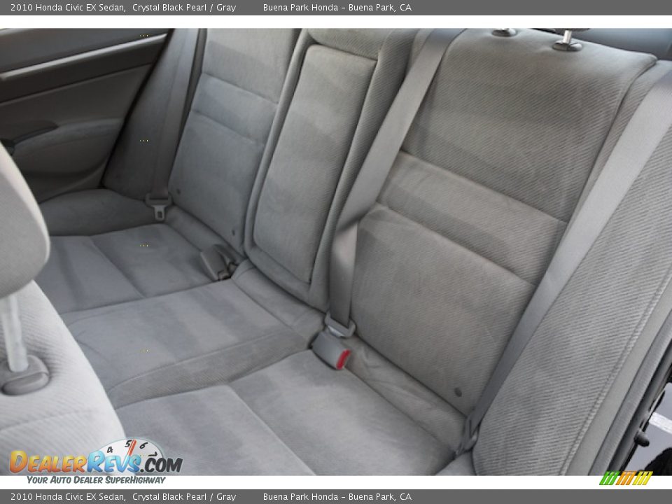 2010 Honda Civic EX Sedan Crystal Black Pearl / Gray Photo #16