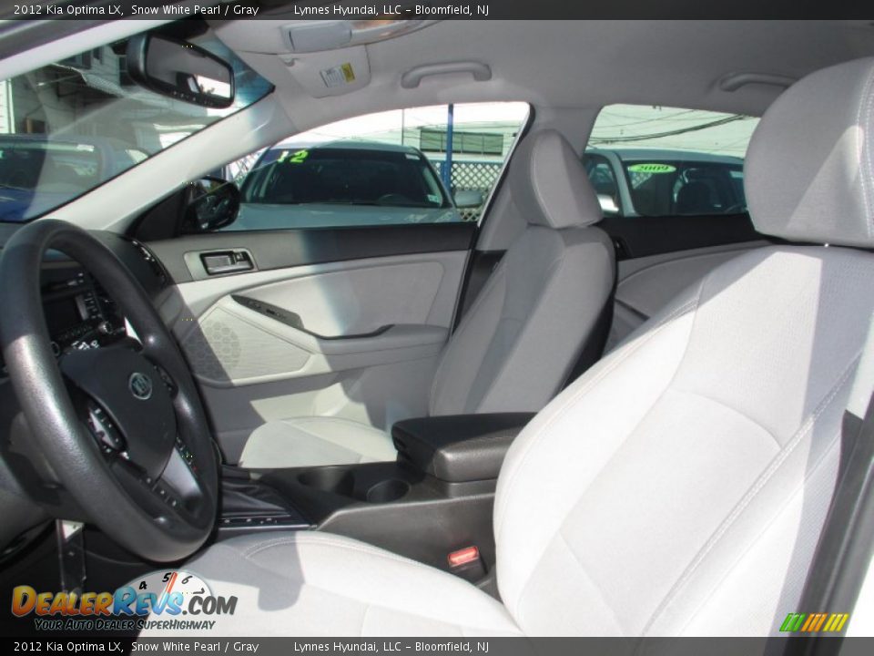 2012 Kia Optima LX Snow White Pearl / Gray Photo #10