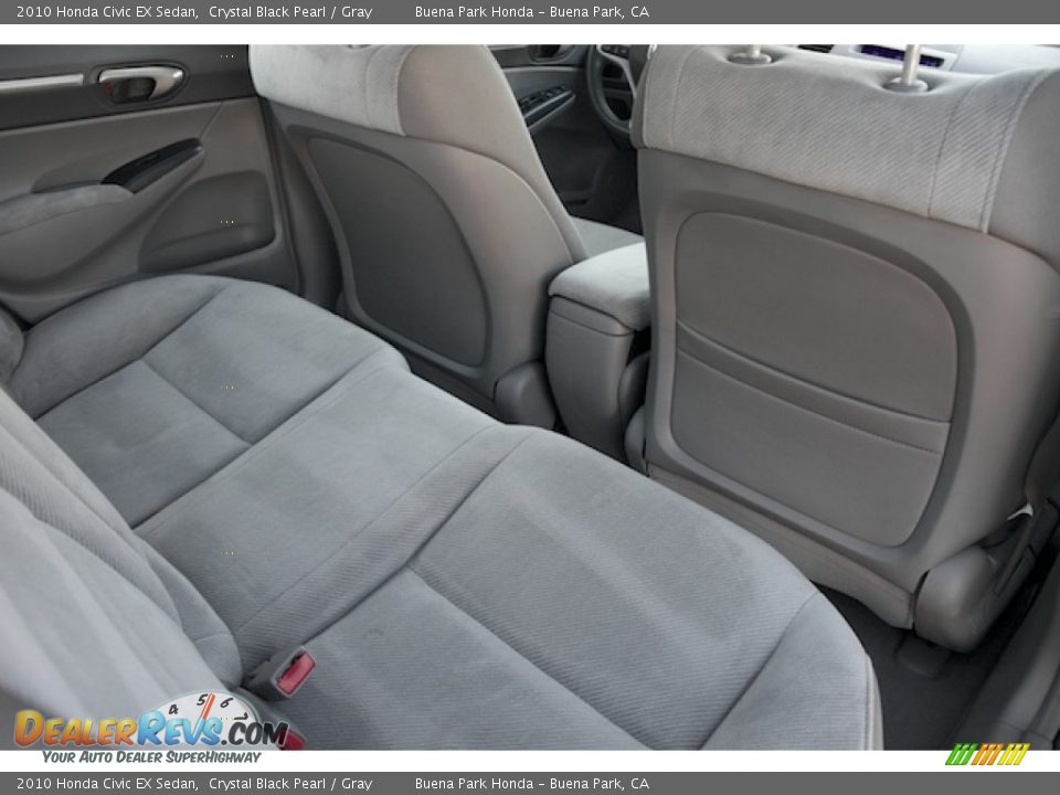 2010 Honda Civic EX Sedan Crystal Black Pearl / Gray Photo #17