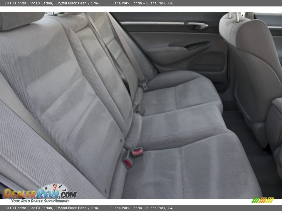 2010 Honda Civic EX Sedan Crystal Black Pearl / Gray Photo #18