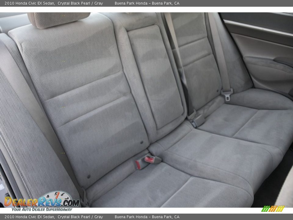 2010 Honda Civic EX Sedan Crystal Black Pearl / Gray Photo #19