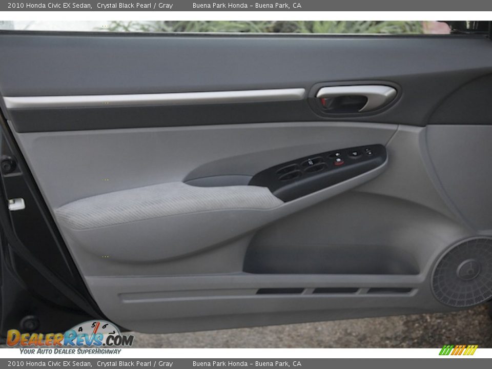 2010 Honda Civic EX Sedan Crystal Black Pearl / Gray Photo #24