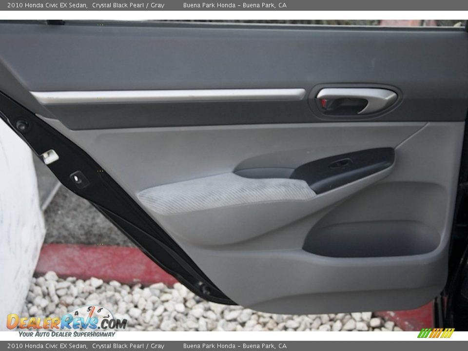 2010 Honda Civic EX Sedan Crystal Black Pearl / Gray Photo #25