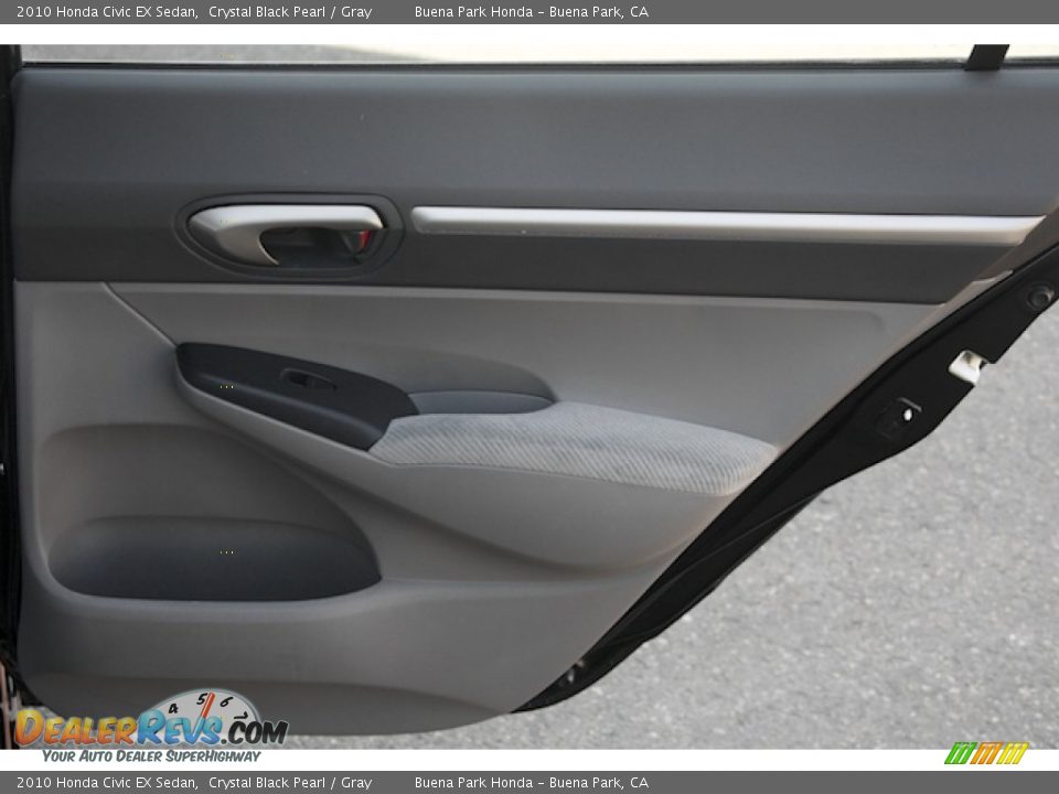 2010 Honda Civic EX Sedan Crystal Black Pearl / Gray Photo #26