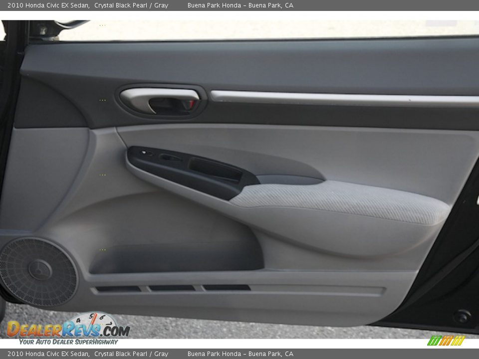 2010 Honda Civic EX Sedan Crystal Black Pearl / Gray Photo #27