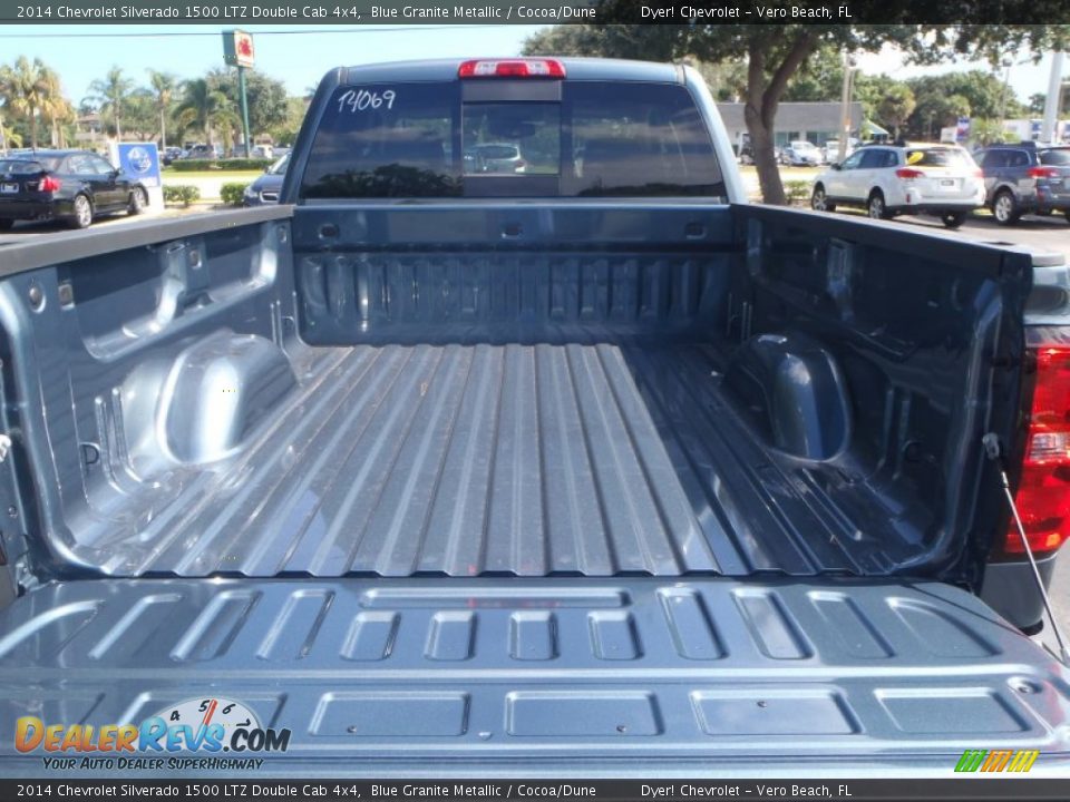 2014 Chevrolet Silverado 1500 LTZ Double Cab 4x4 Blue Granite Metallic / Cocoa/Dune Photo #8