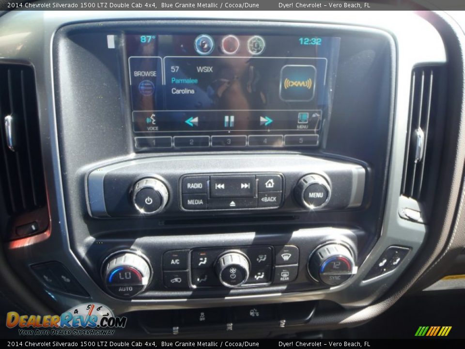 2014 Chevrolet Silverado 1500 LTZ Double Cab 4x4 Blue Granite Metallic / Cocoa/Dune Photo #19