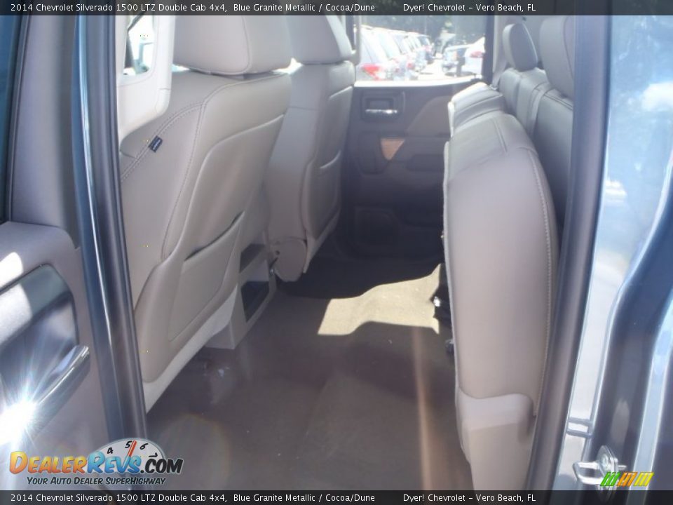 2014 Chevrolet Silverado 1500 LTZ Double Cab 4x4 Blue Granite Metallic / Cocoa/Dune Photo #22