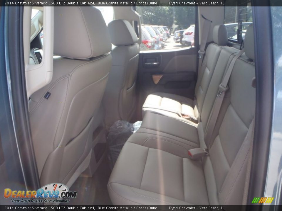 2014 Chevrolet Silverado 1500 LTZ Double Cab 4x4 Blue Granite Metallic / Cocoa/Dune Photo #23