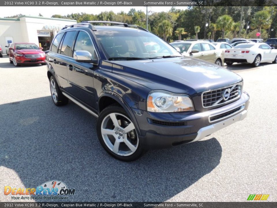 2012 Volvo XC90 3.2 R-Design Caspian Blue Metallic / R-Design Off-Black Photo #1