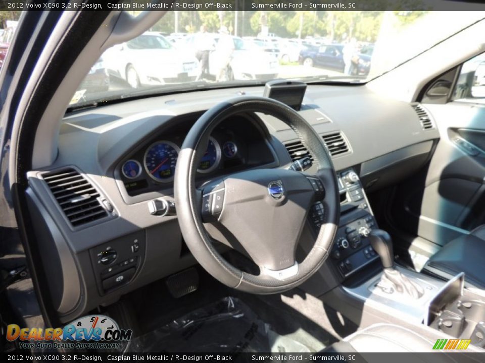 2012 Volvo XC90 3.2 R-Design Caspian Blue Metallic / R-Design Off-Black Photo #3