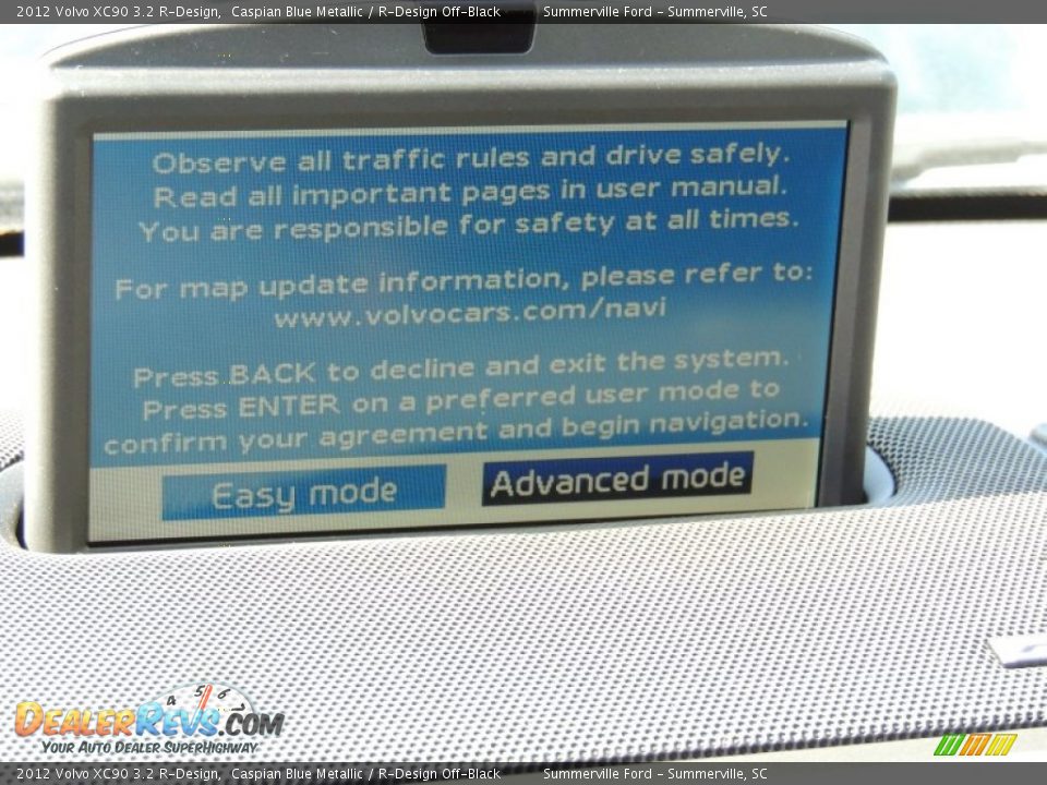 2012 Volvo XC90 3.2 R-Design Caspian Blue Metallic / R-Design Off-Black Photo #24