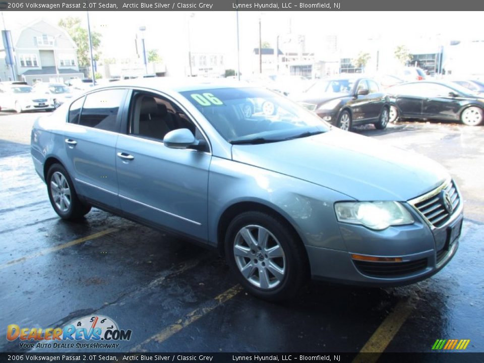 2006 Volkswagen Passat 2.0T Sedan Arctic Blue Silver / Classic Grey Photo #2