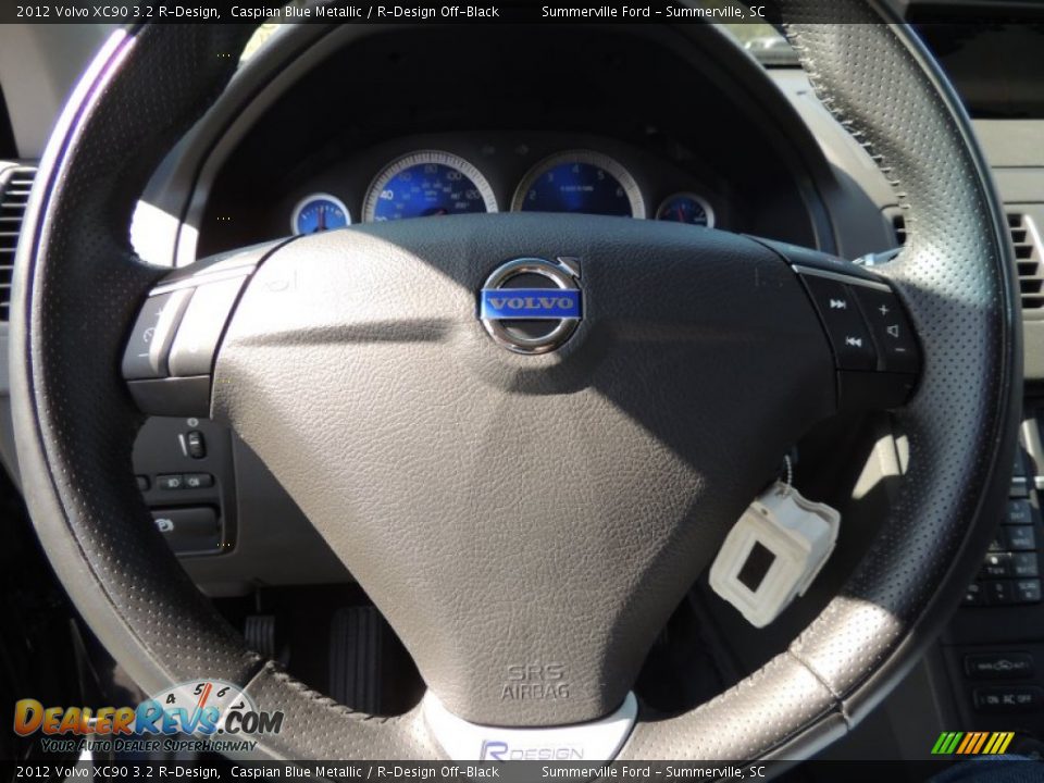2012 Volvo XC90 3.2 R-Design Caspian Blue Metallic / R-Design Off-Black Photo #26