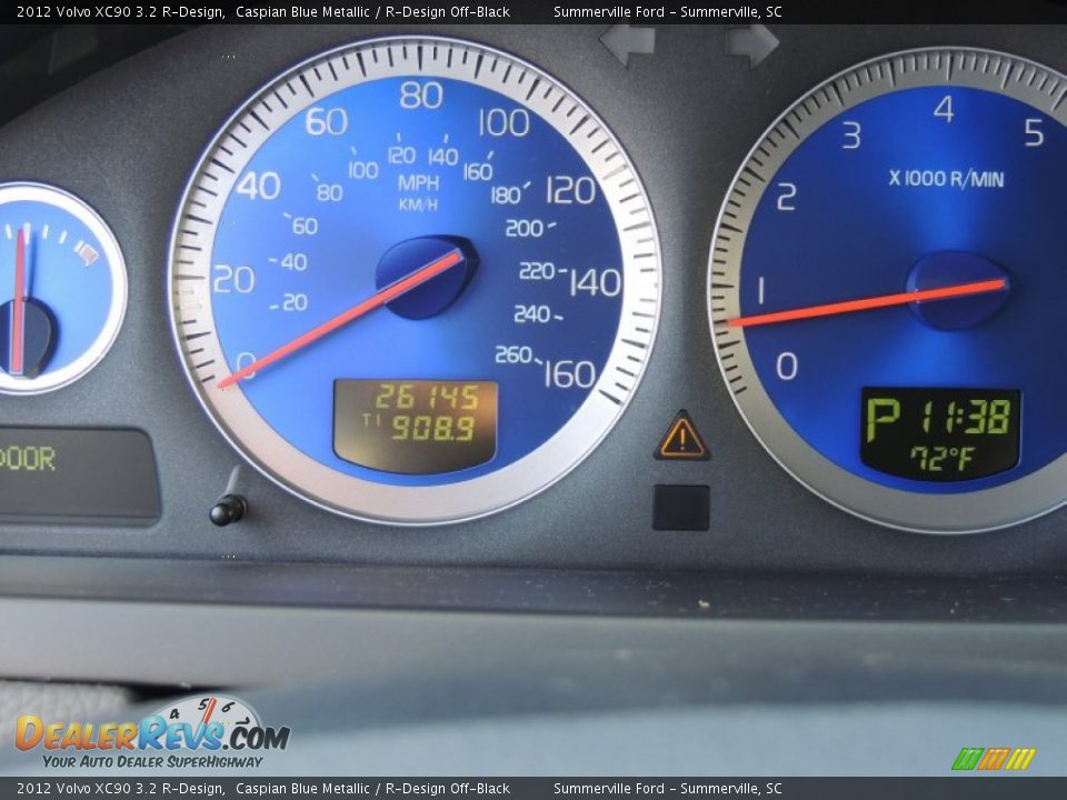 2012 Volvo XC90 3.2 R-Design Caspian Blue Metallic / R-Design Off-Black Photo #28