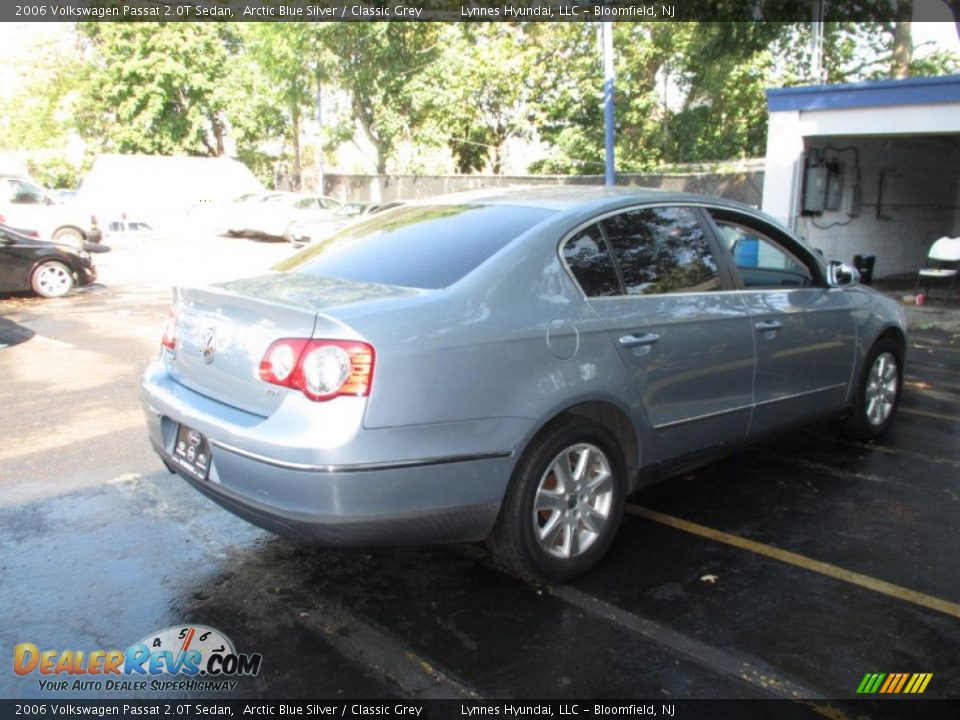 2006 Volkswagen Passat 2.0T Sedan Arctic Blue Silver / Classic Grey Photo #8