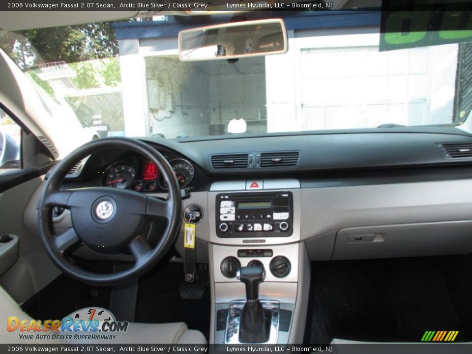 2006 Volkswagen Passat 2.0T Sedan Arctic Blue Silver / Classic Grey Photo #14